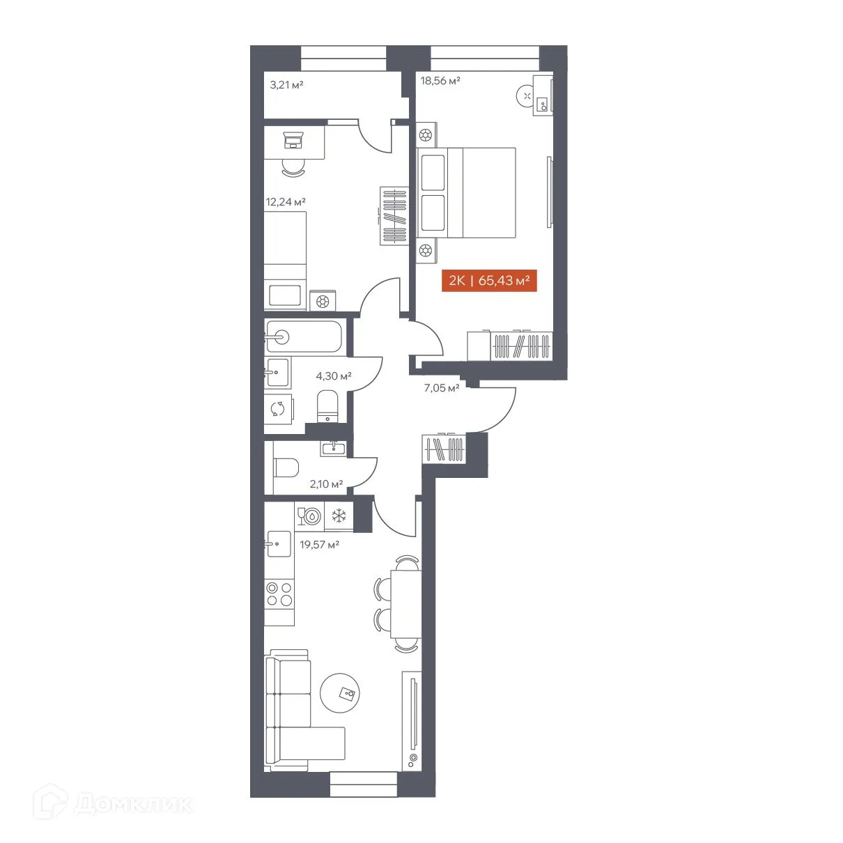 Фото квартиры в ЖК Ломоносов