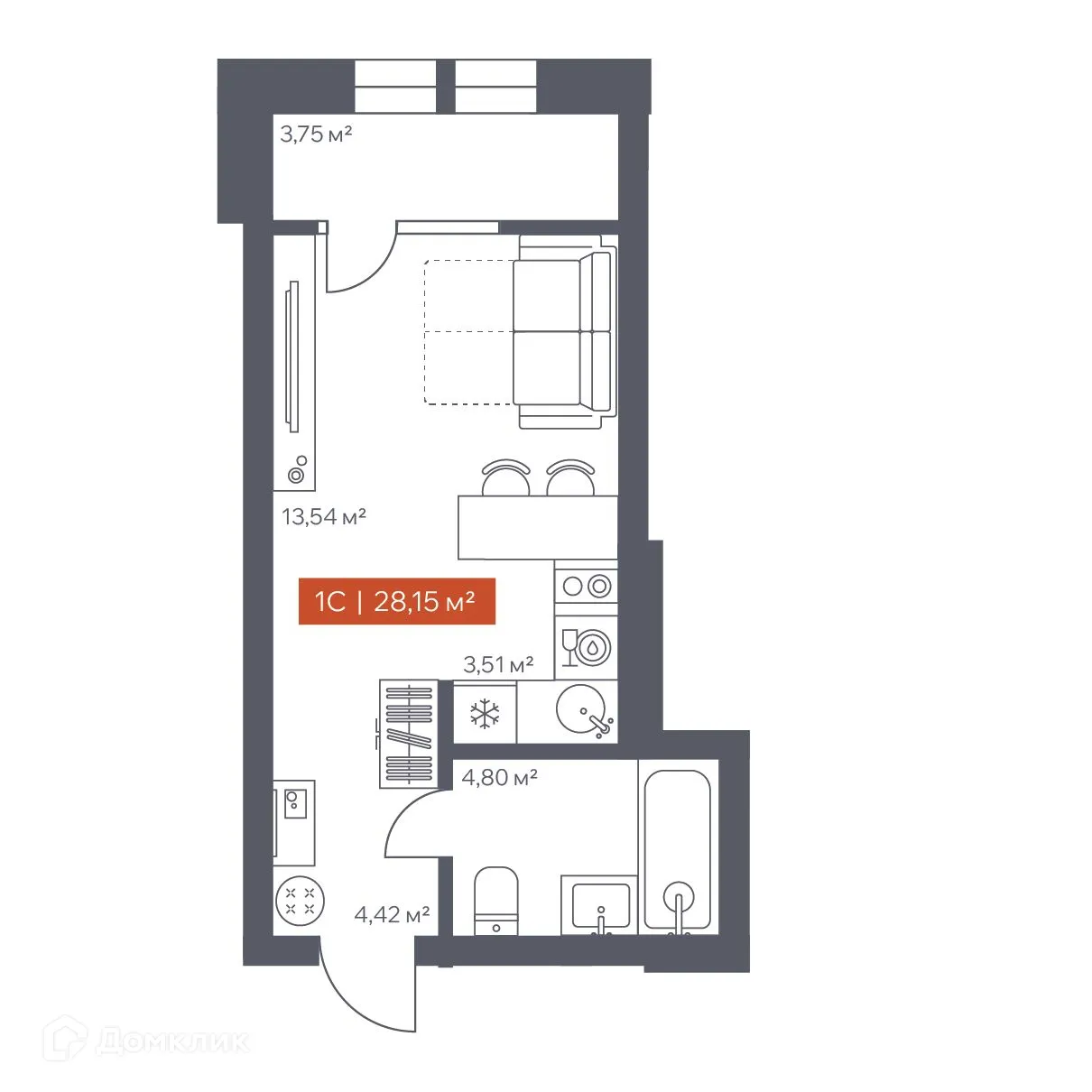 Фото квартиры в ЖК Ломоносов