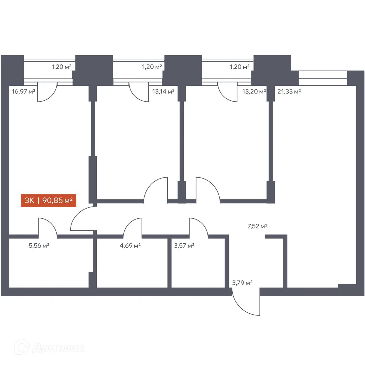 Фото квартиры в ЖК Ломоносов