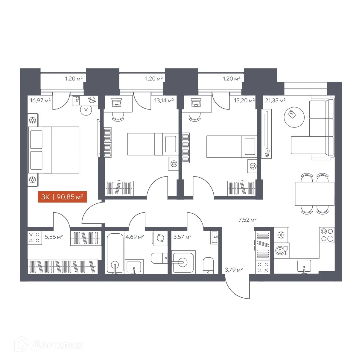 Фото квартиры в ЖК Ломоносов