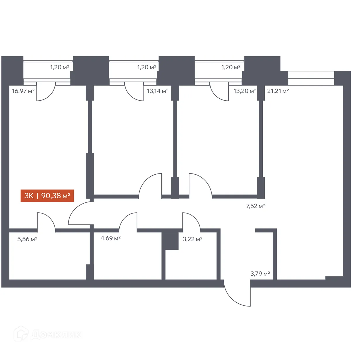 Фото квартиры в ЖК Ломоносов