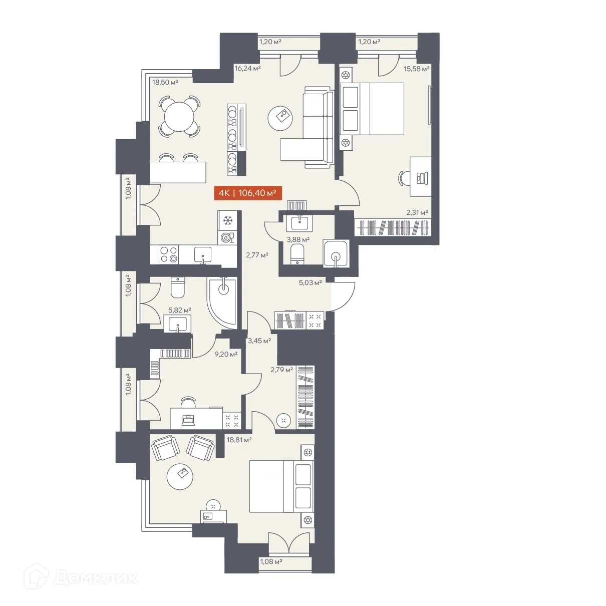 Фото квартиры в ЖК Ломоносов