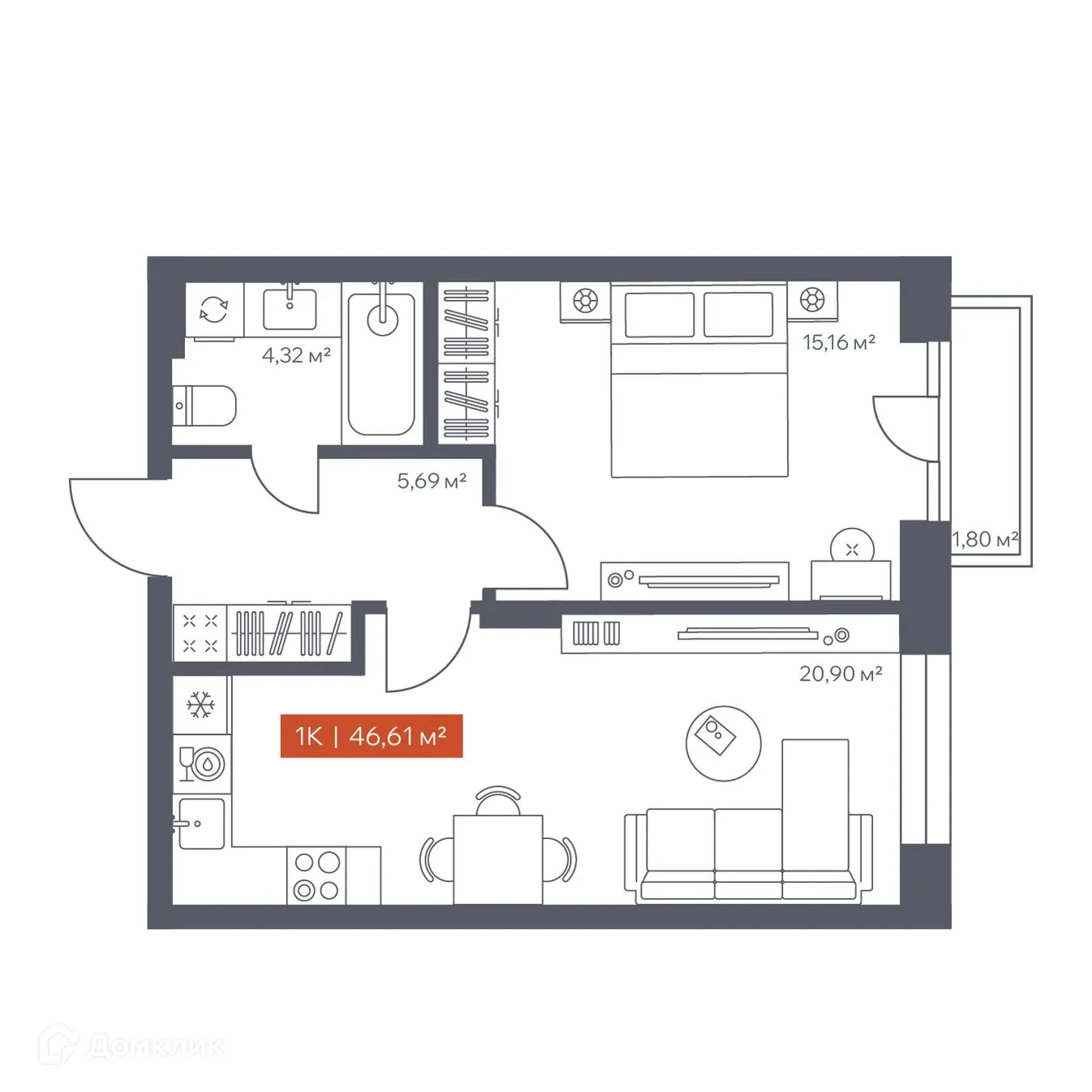 Фото квартиры в ЖК Ломоносов