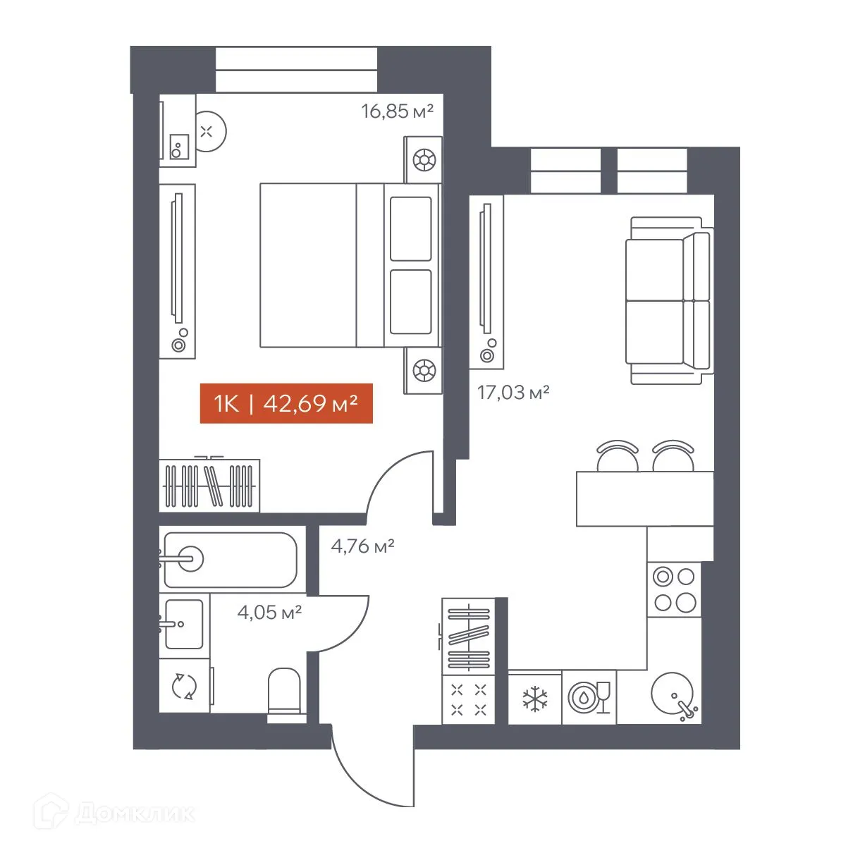 Фото квартиры в ЖК Ломоносов