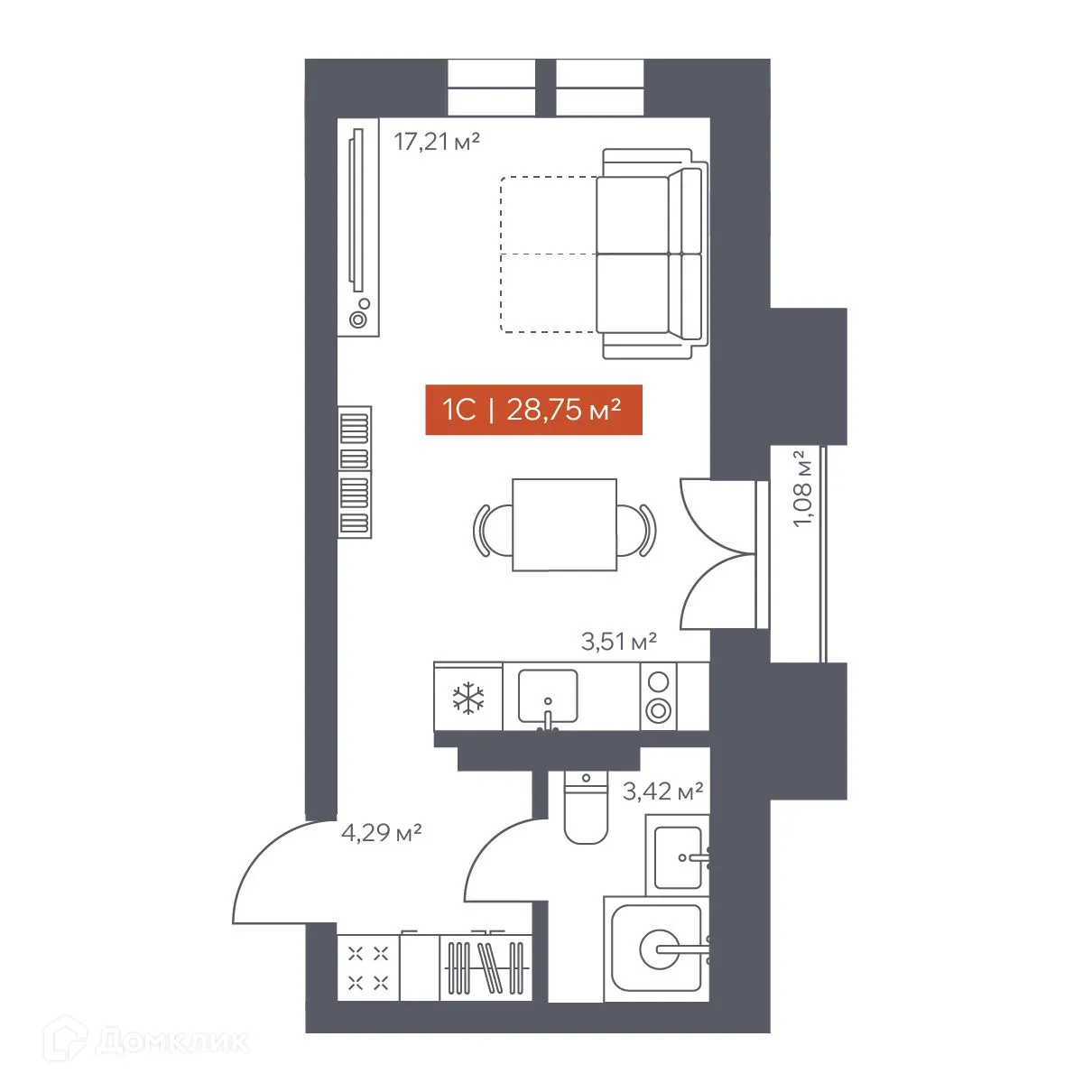 Фото квартиры в ЖК Ломоносов