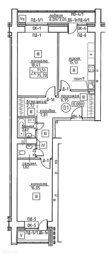 Фото квартиры в ЖК Сибирская, 74