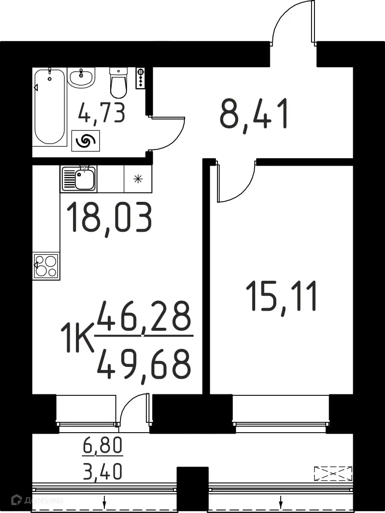 Фото квартиры в ЖК Лучи