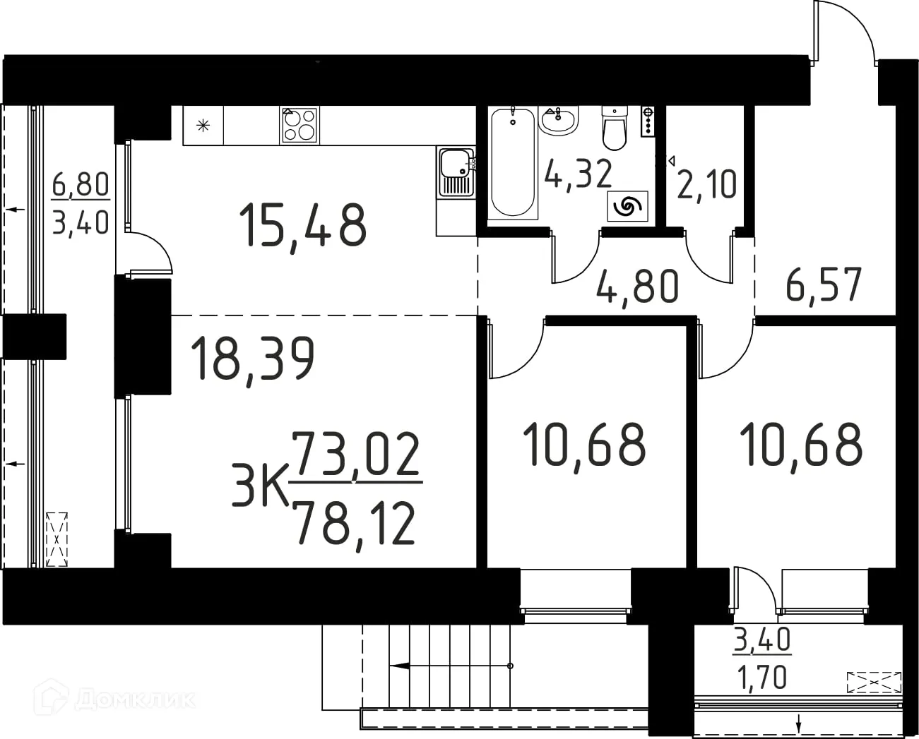Фото квартиры в ЖК Лучи