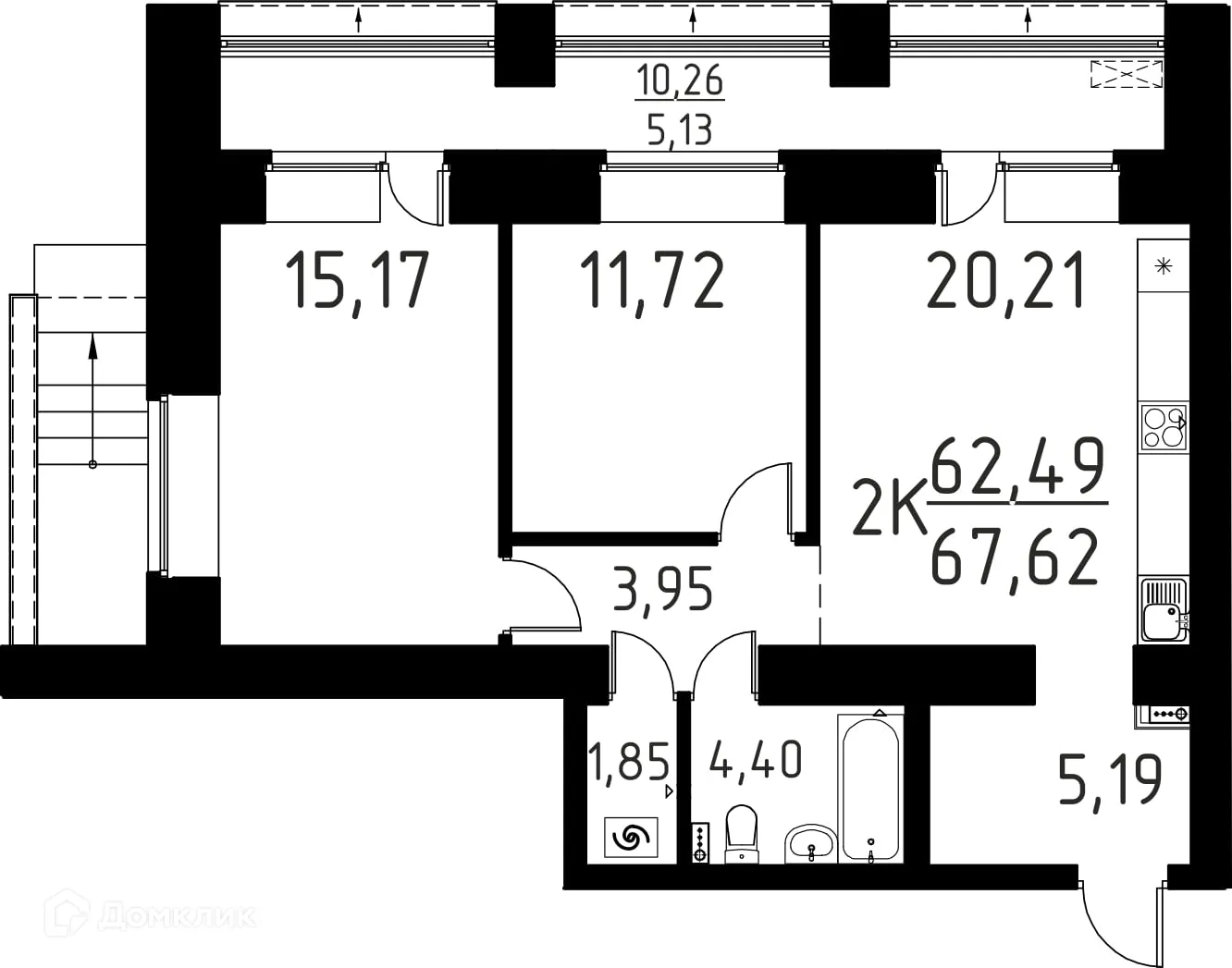 Фото квартиры в ЖК Лучи