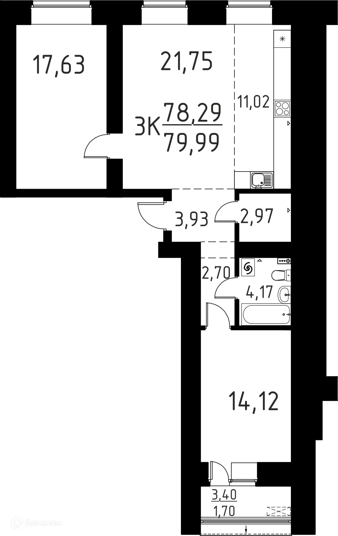 Фото квартиры в ЖК Лучи
