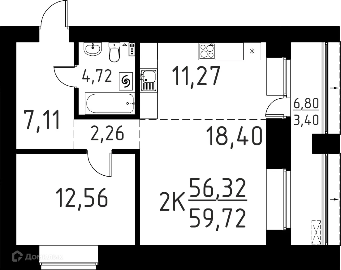 Фото квартиры в ЖК Лучи