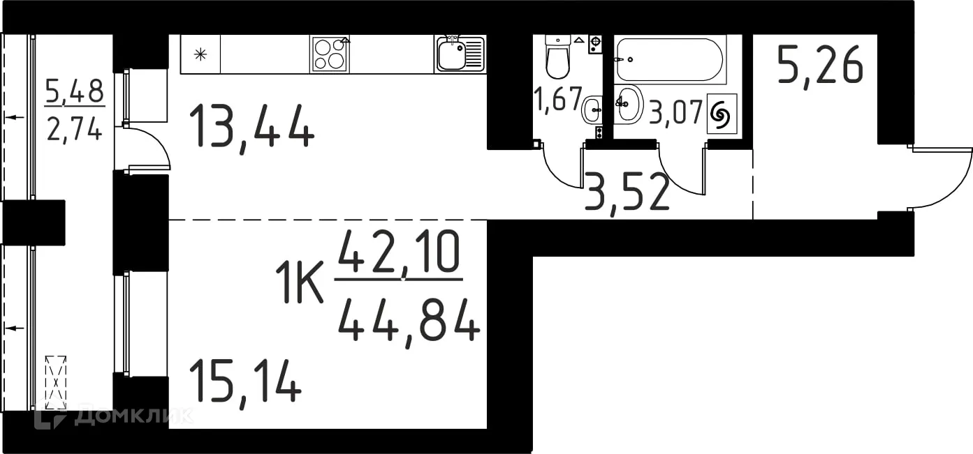 Фото квартиры в ЖК Лучи
