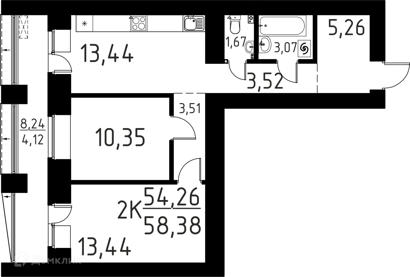 Фото квартиры в ЖК Лучи