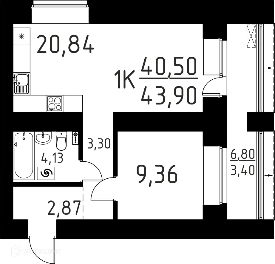 Фото квартиры в ЖК Лучи