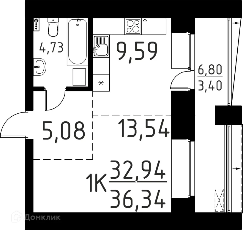 Фото квартиры в ЖК Лучи