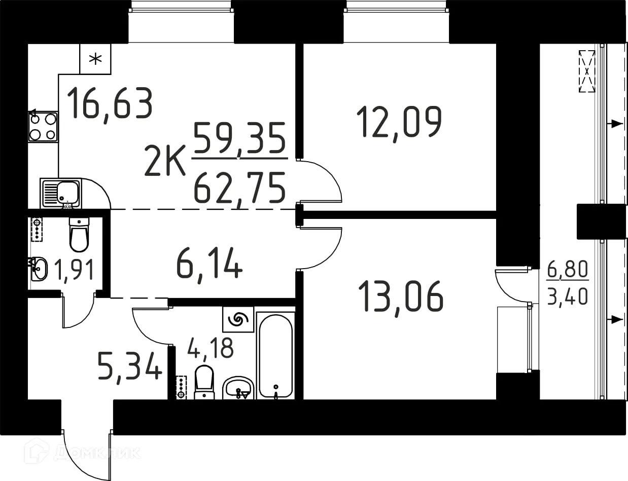Фото квартиры в ЖК Лучи