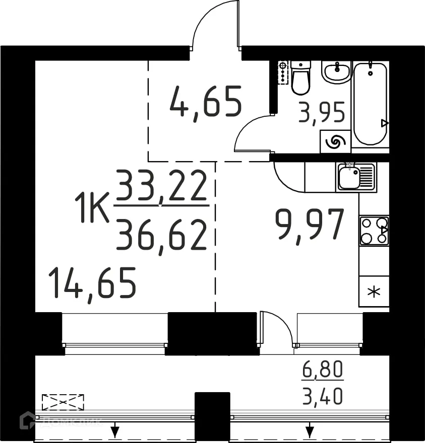 Фото квартиры в ЖК Лучи