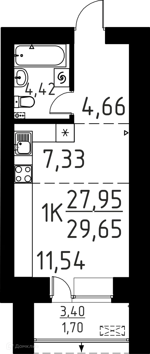 Фото квартиры в ЖК Лучи