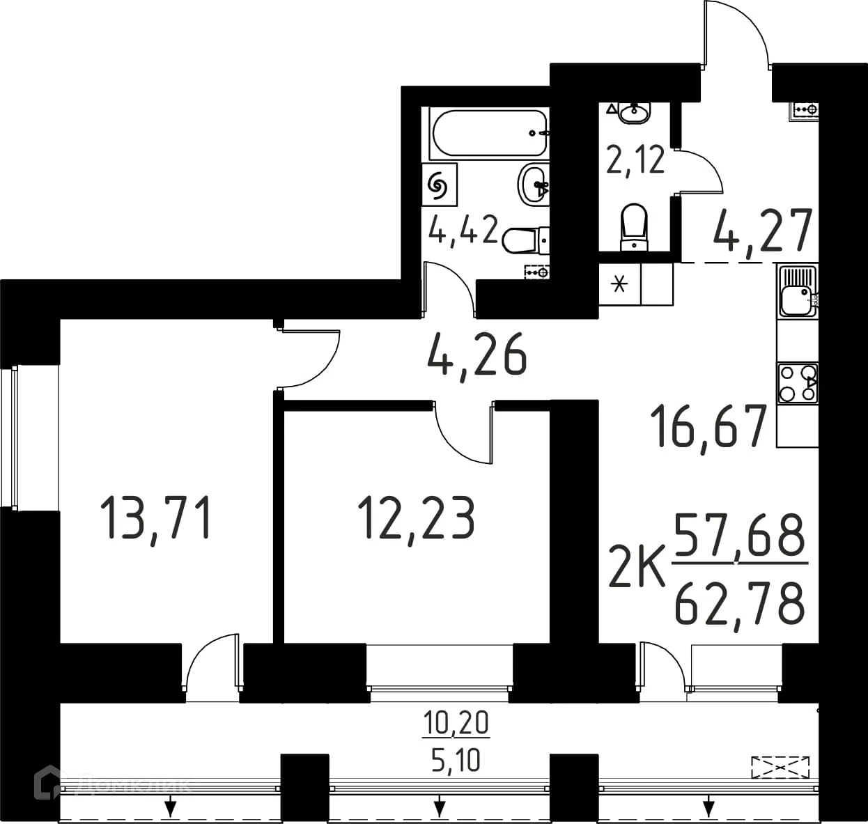 Фото квартиры в ЖК Лучи