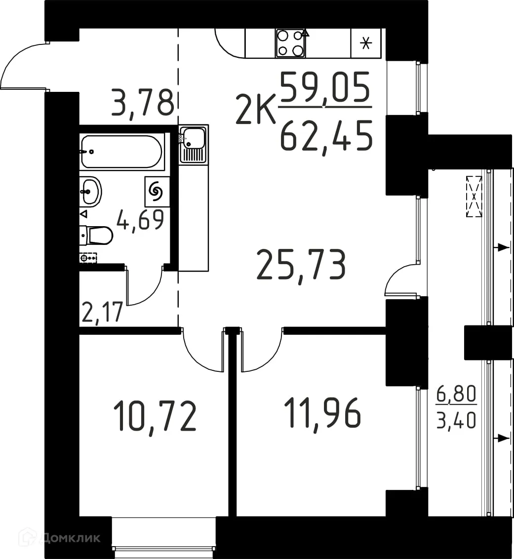 Фото квартиры в ЖК Лучи