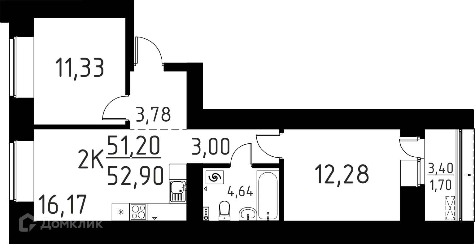 Фото квартиры в ЖК Лучи