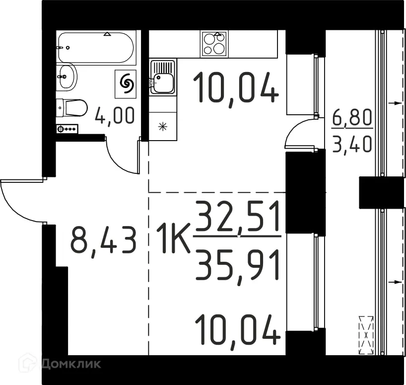 Фото квартиры в ЖК Лучи