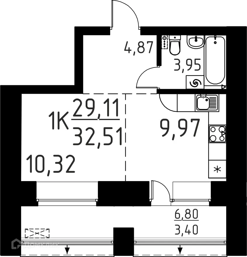 Фото квартиры в ЖК Лучи