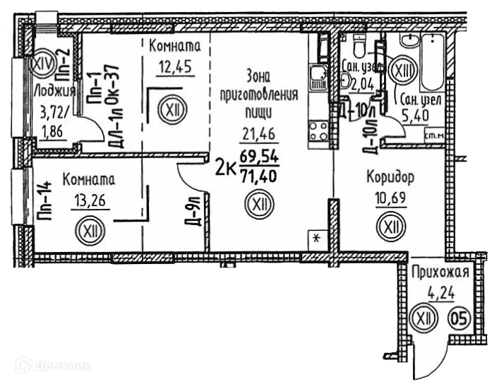 Фото квартиры в ЖК ЖД по ул. Сибирская 84