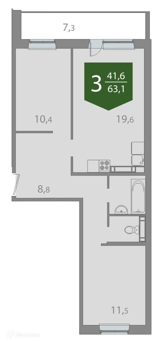 Фото квартиры в ЖК Энтузиастов