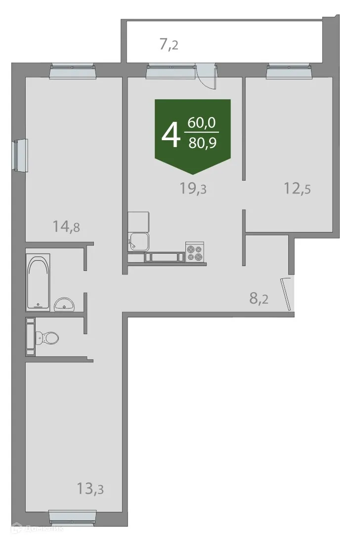 Фото квартиры в ЖК Энтузиастов