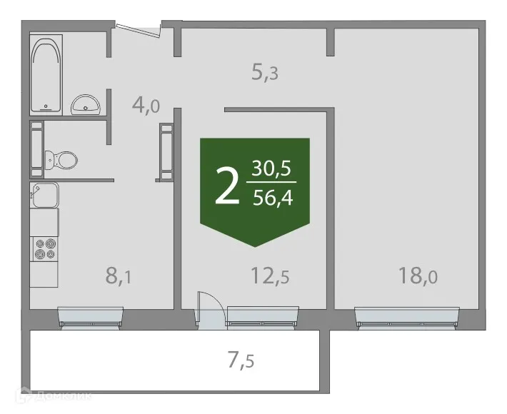 Фото квартиры в ЖК Энтузиастов