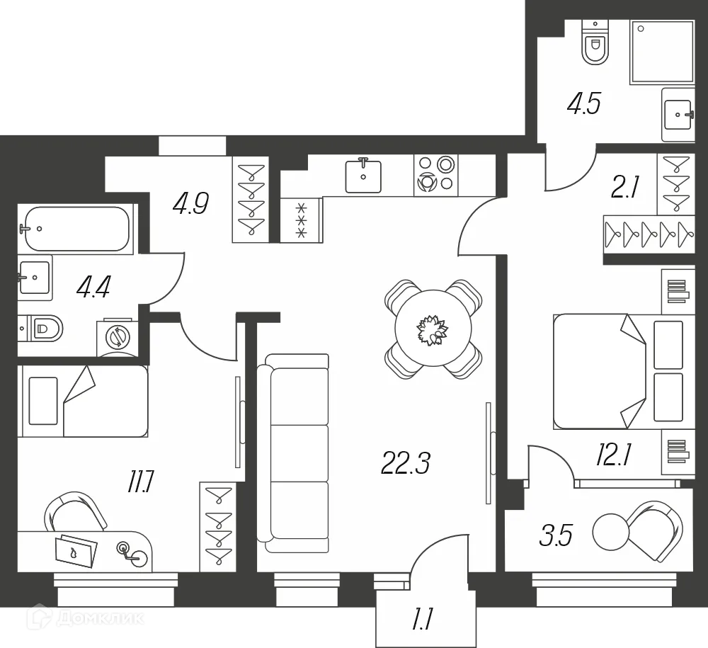 Фото квартиры в ЖК "Михеева Парк"