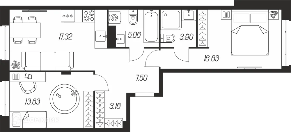 Фото квартиры в ЖК Баташи Парк-2