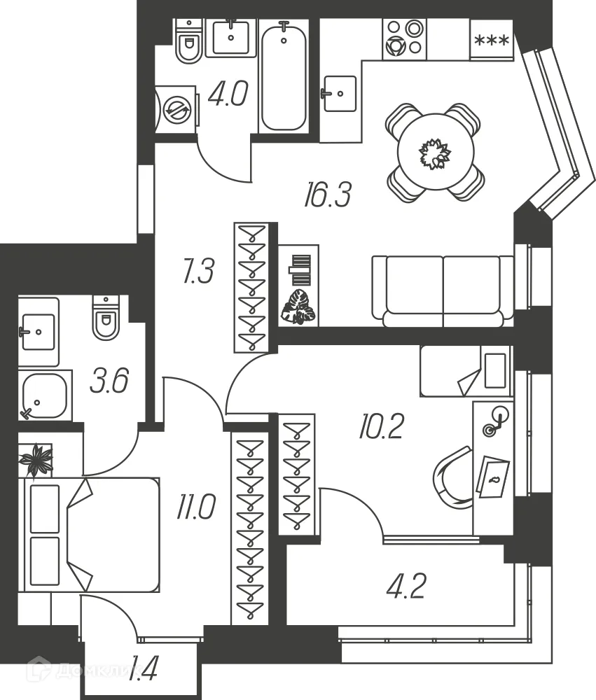 Фото квартиры в ЖК "Михеева Парк"