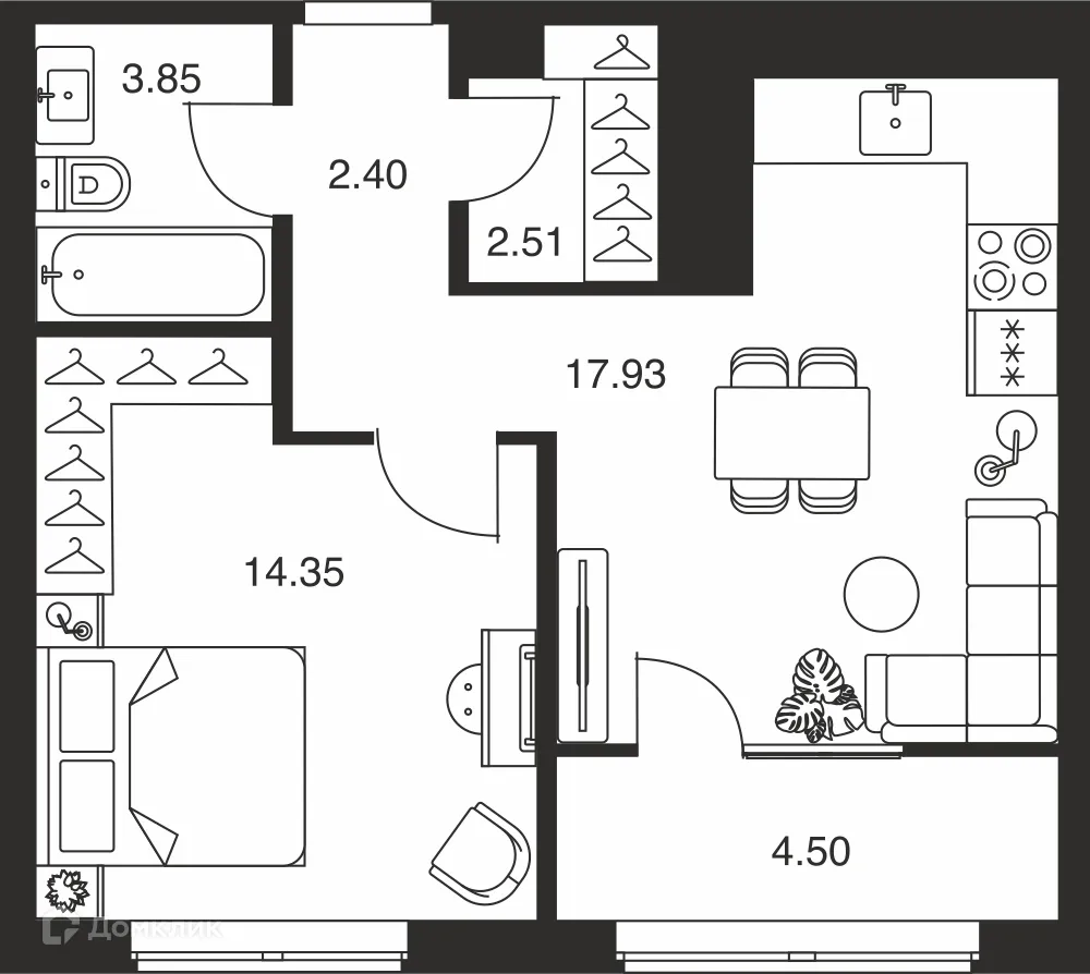 Фото квартиры в ЖК Парк Патриот-2