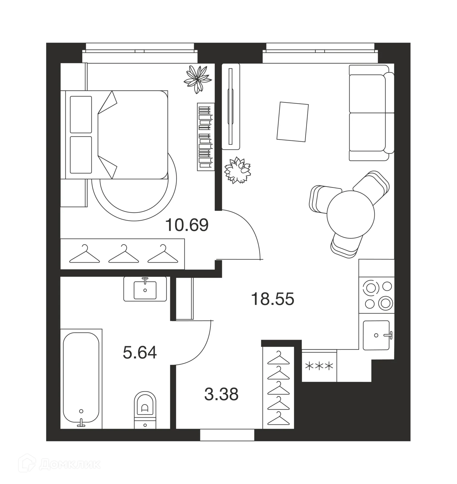 Фото квартиры в ЖК Парк Патриот-2