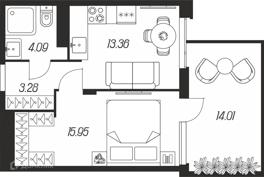 Фото квартиры в ЖК Баташи Парк-2