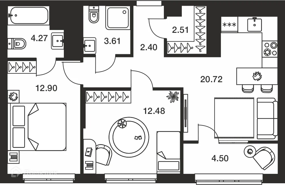 Фото квартиры в ЖК Парк Патриот-2