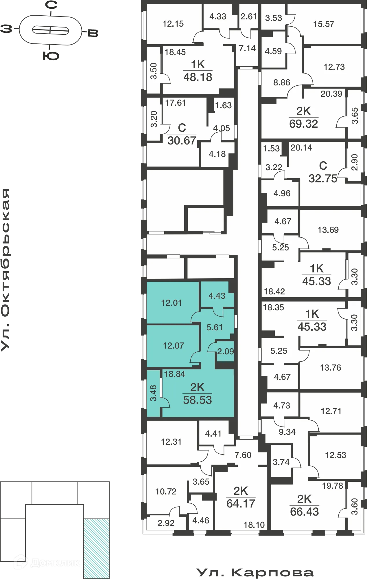 Фото квартиры в ЖК на ул. Карпова в Туле