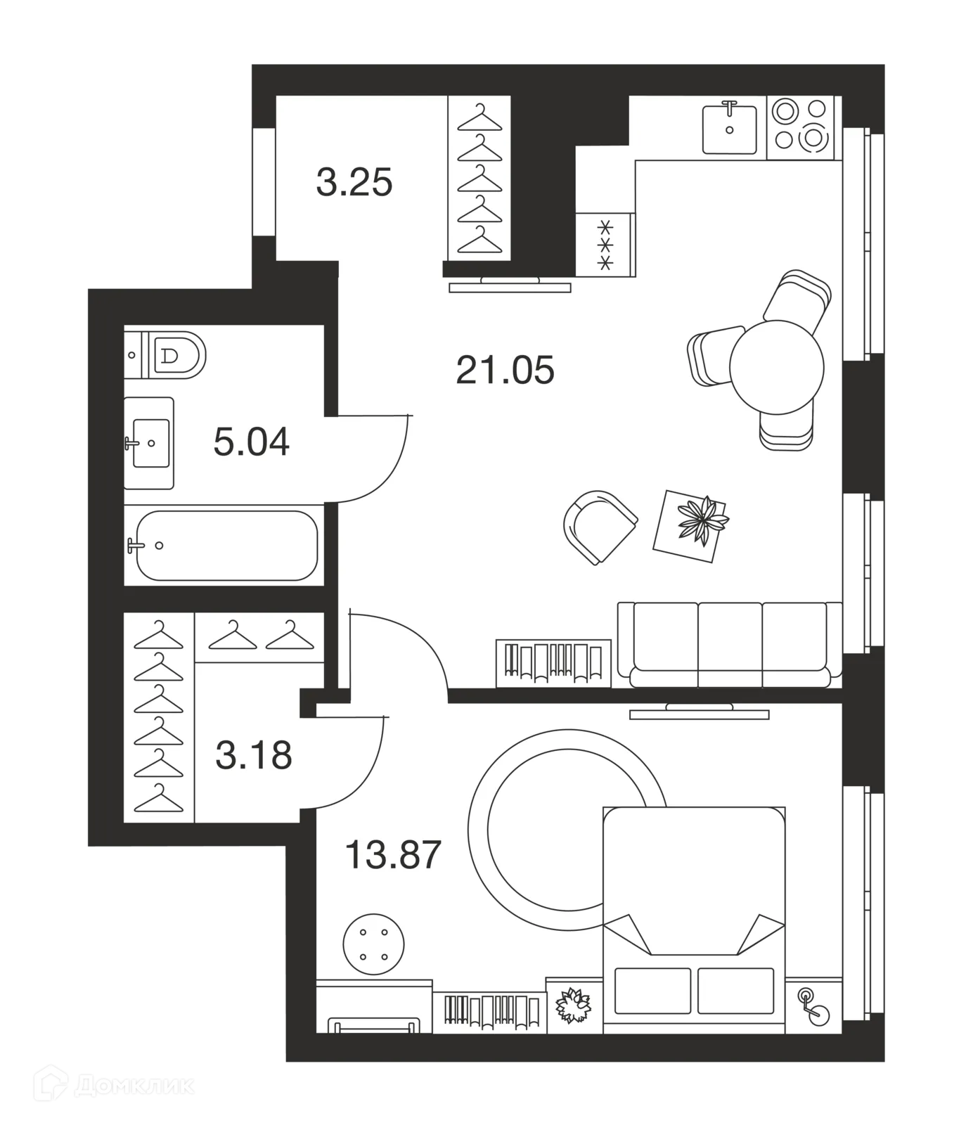 Фото квартиры в ЖК Парк Патриот-2