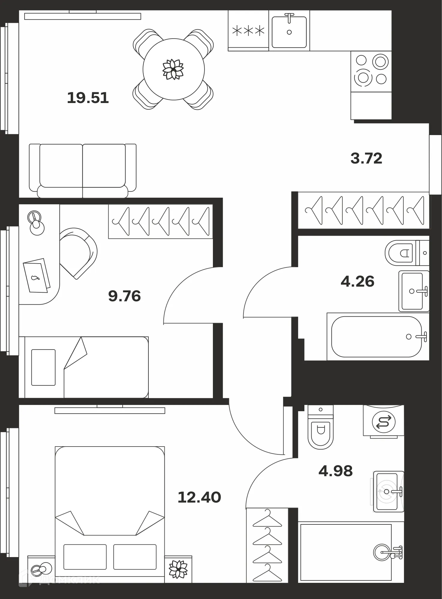 Фото квартиры в ЖК "Суворовский"