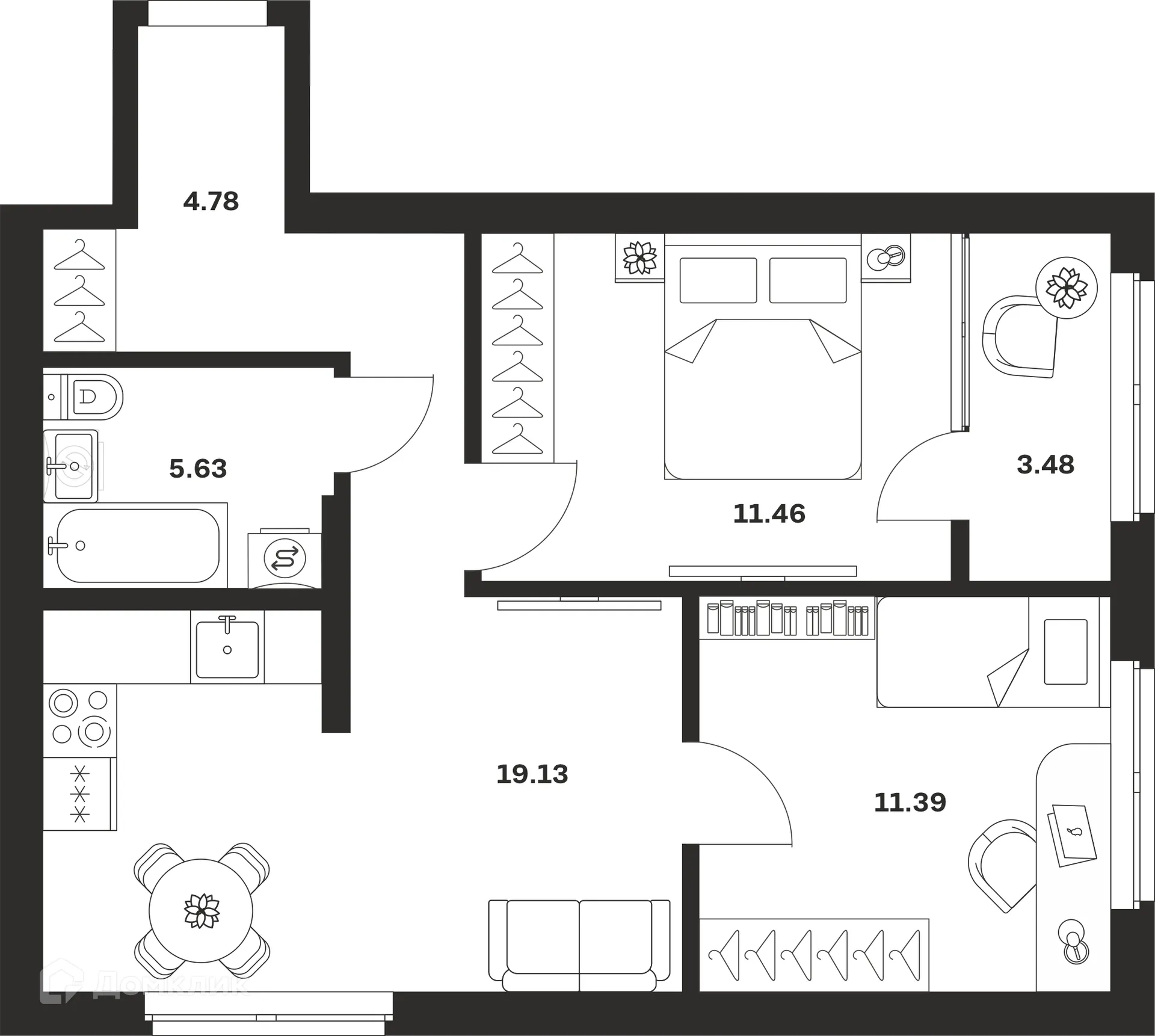 Фото квартиры в ЖК "Суворовский"