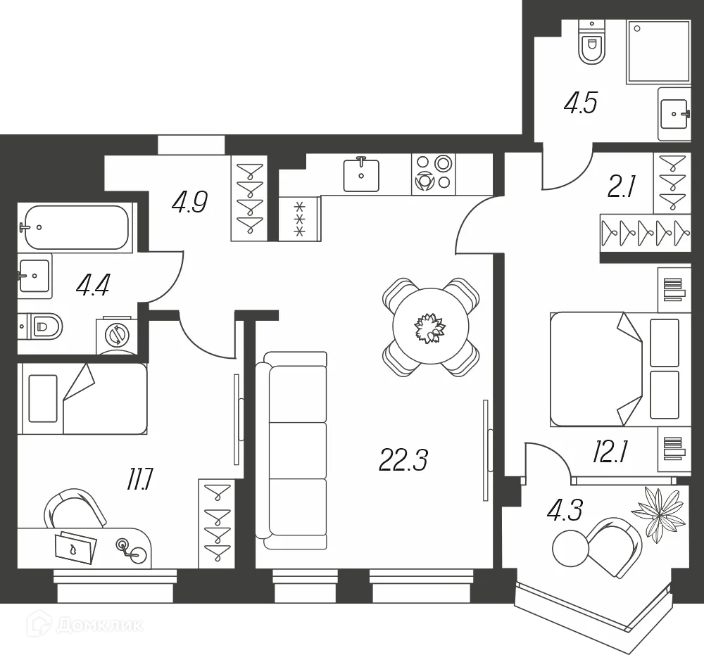Фото квартиры в ЖК "Михеева Парк"