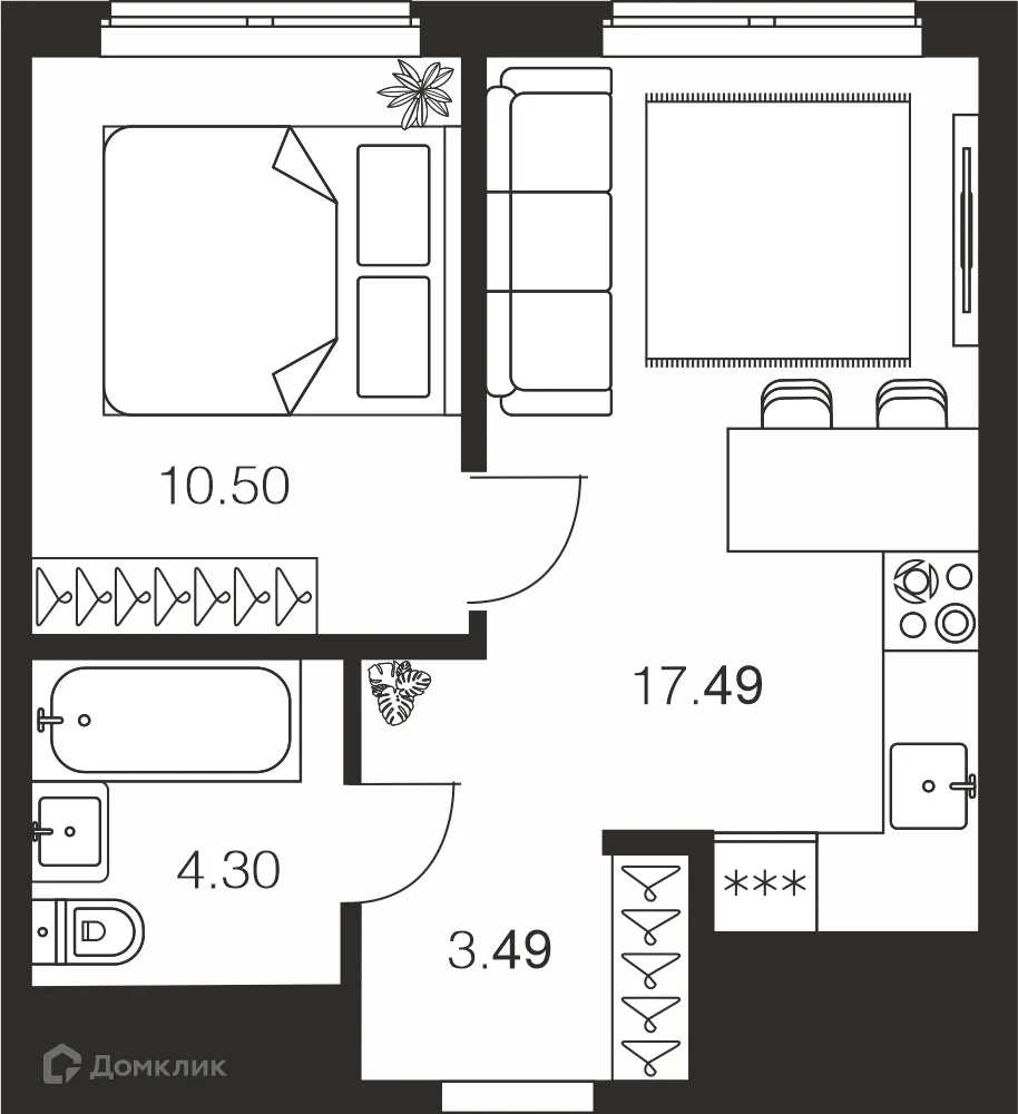 Фото квартиры в ЖК Парк Патриот-2