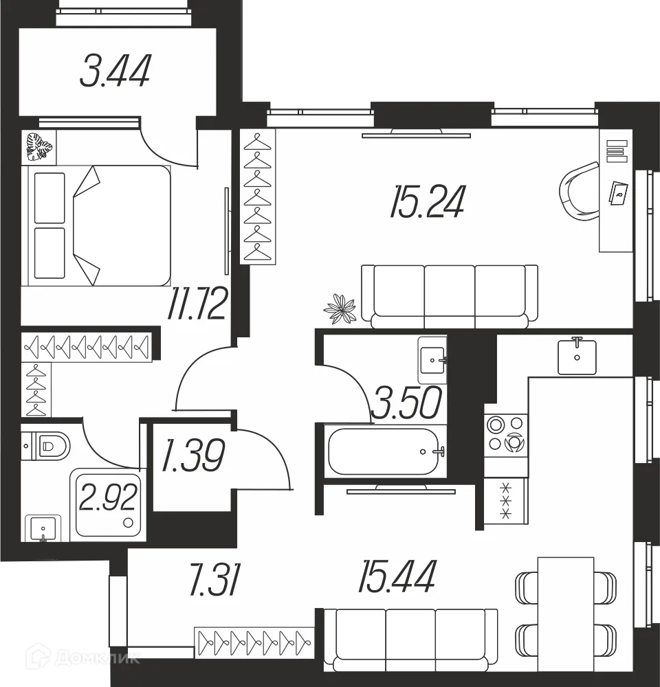 Фото квартиры в ЖК Баташи Парк-2