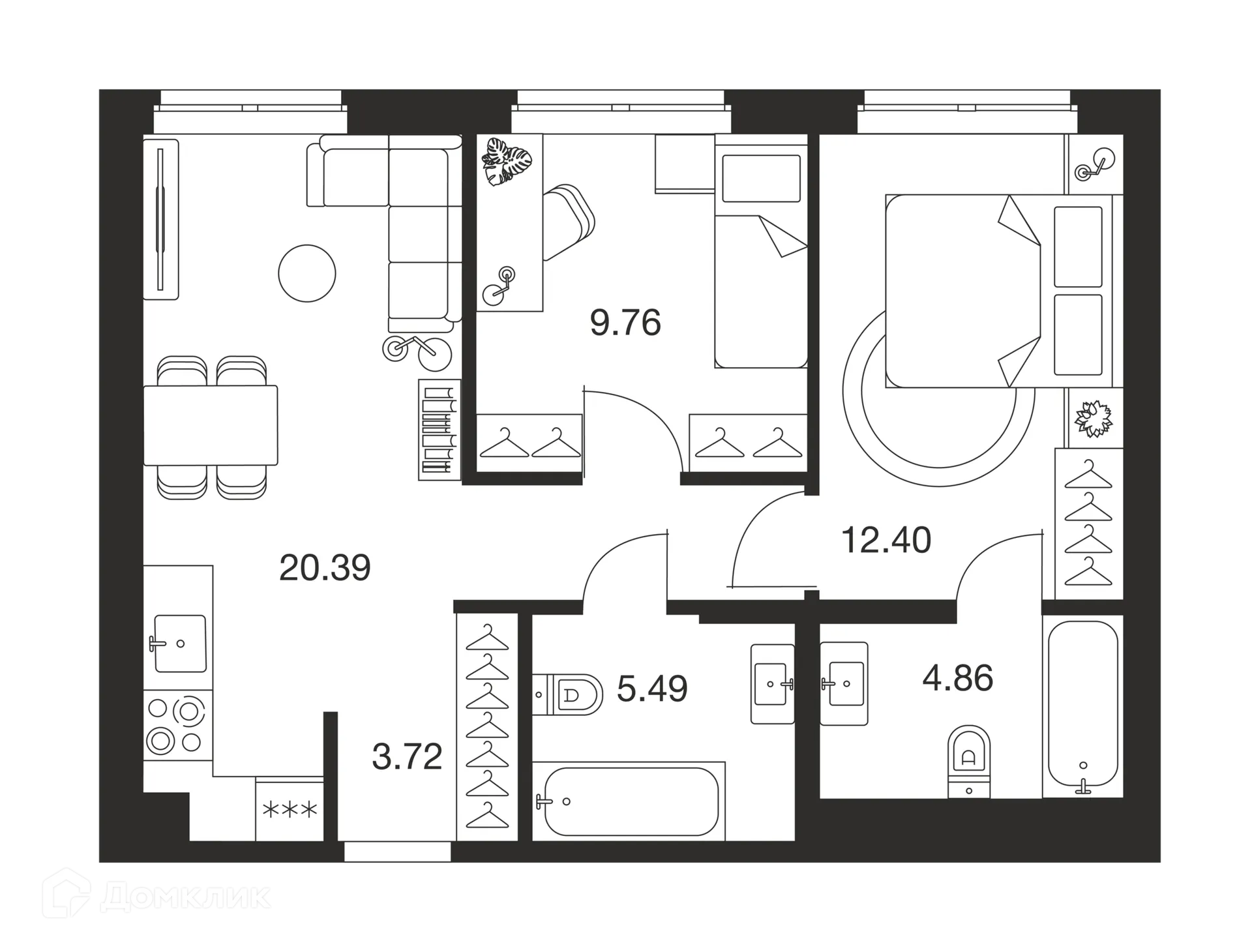 Фото квартиры в ЖК Парк Патриот-2