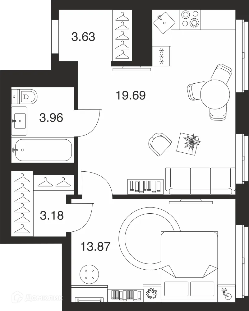 Фото квартиры в ЖК Парк Патриот-2