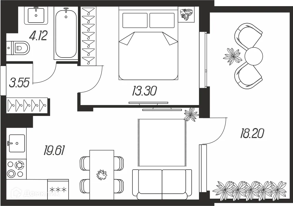 Фото квартиры в ЖК Баташи Парк-2