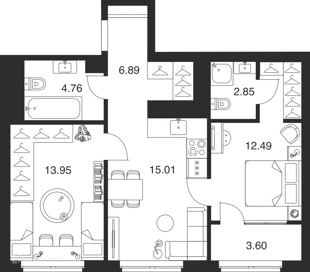 Фото квартиры в ЖК Парк Патриот