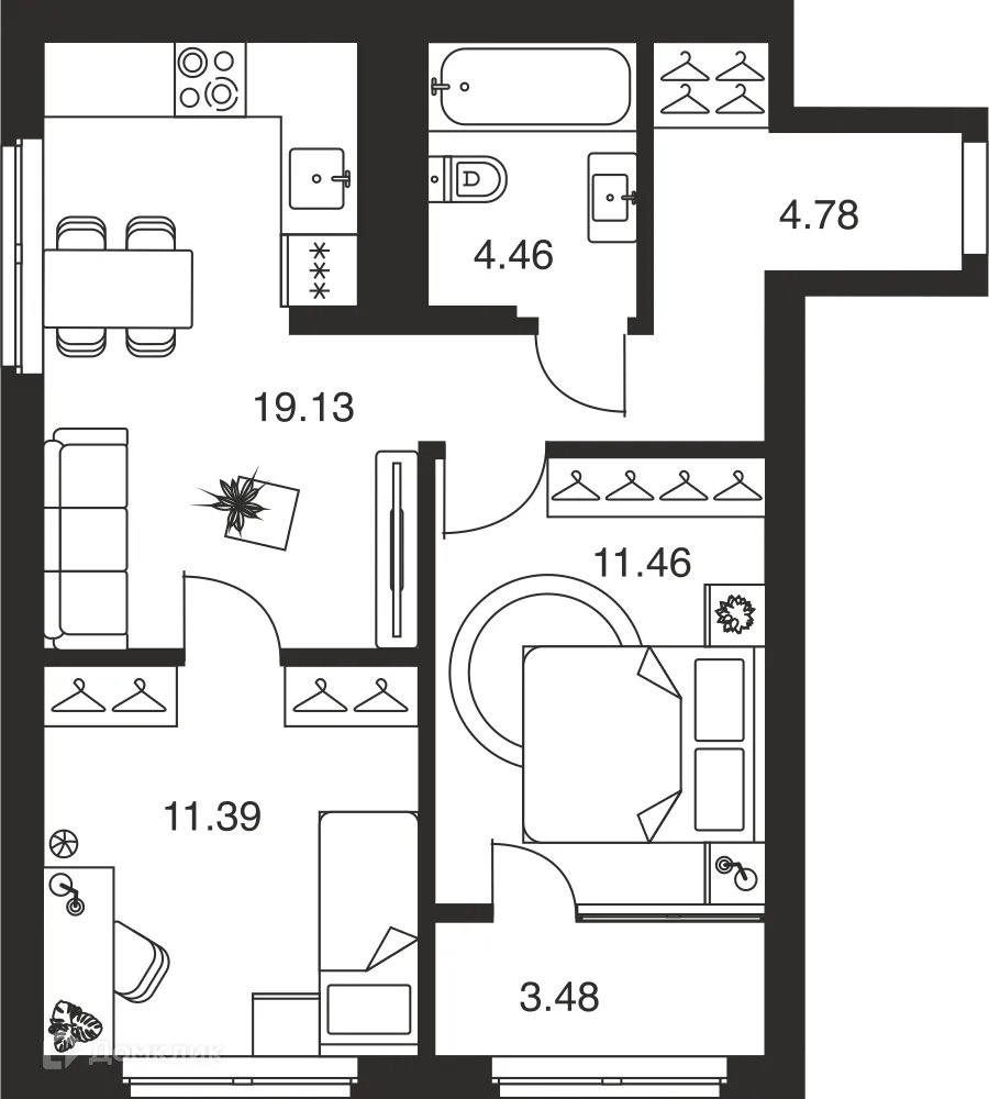 Фото квартиры в ЖК Парк Патриот-2